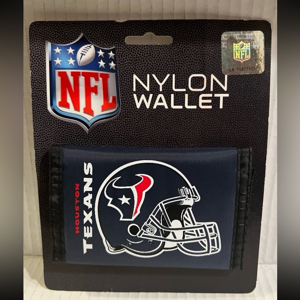Rico Industries NFL Football Nylon Tri-Fold Wallet - Houston Texans
